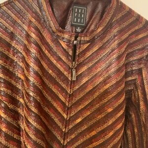 Elegant Multicolor Striped Blazer